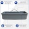 American Built Pro Pro-Grade Tool Tote, Polyethylene, Gray, 18 in W x 12-3/4 in D x 4-1/2 in H T1025 P1 - alternate 4